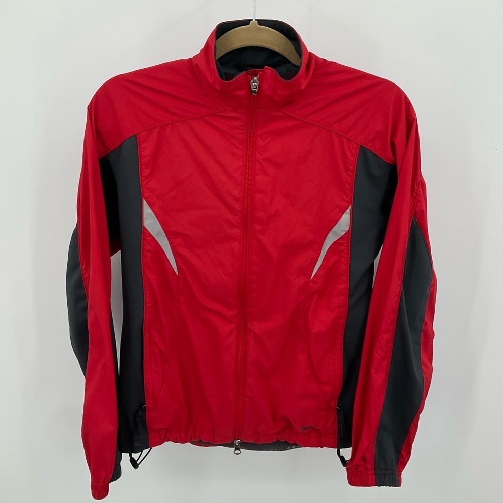 Nike Vintage Packable Jacket Colorblock Red Small EUC!